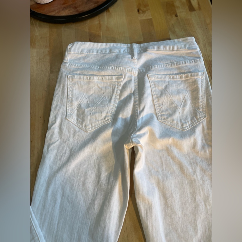 MOTHER The Looker Stayin' Alive High Waisted White Skinny Jeans size27 - Picture 13 of 14